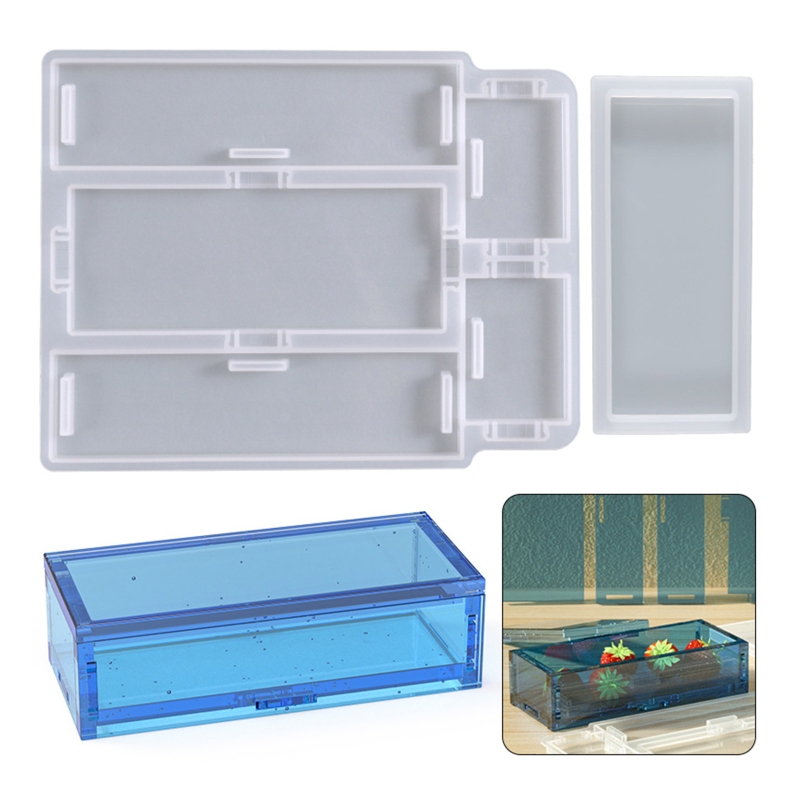 Resin Ocean Wave Mold - R3mc domino caixa de resina moldes