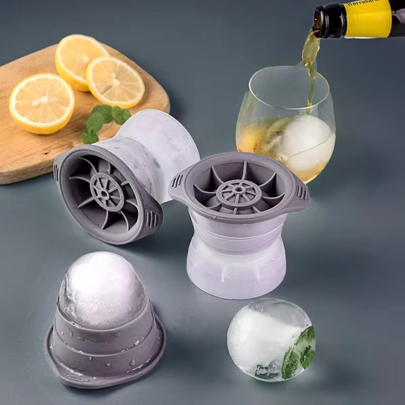 Silicone Mold Tray - 2 pçs silicone esférico cubo de