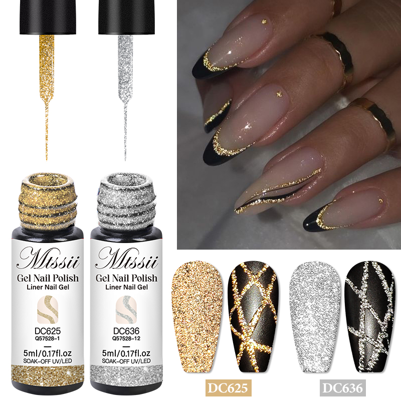 Resin Glitter Pack - 2/4/6 pçs reflexivo glitter forro gel