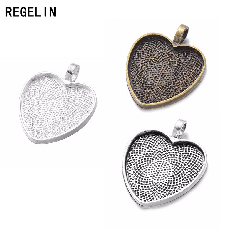 Bezels Set Pendant - Regelell conjuntos de cabochão com pingentes
