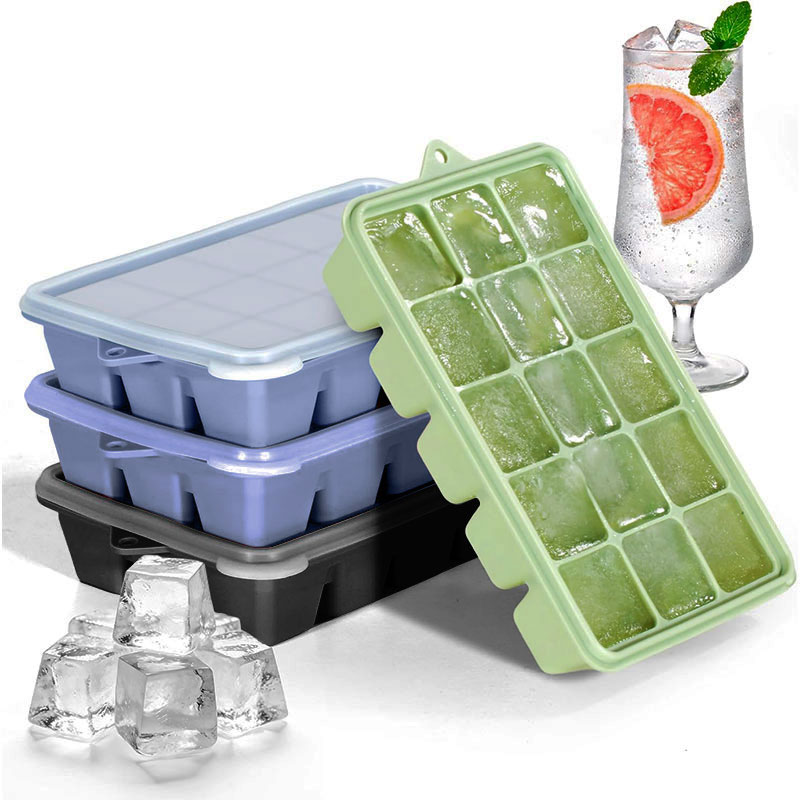 Silicone Mold Tray - Formas de Gelo para Coquetéis e