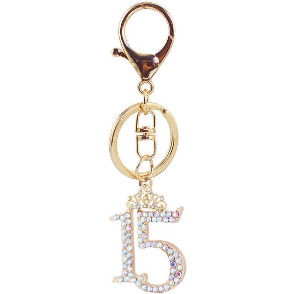Resin Glitter Pack - Chaveiro de Carro com Número 15