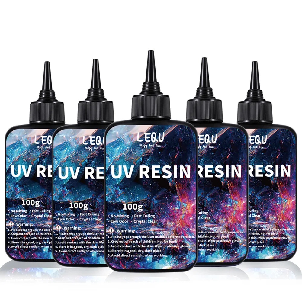 Epoxy Uv Resin Kit - Resina UV transparente de 100g, versão