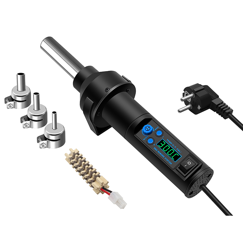 Heat Gun Small - Pistola de calor elétrica 8032d, display
