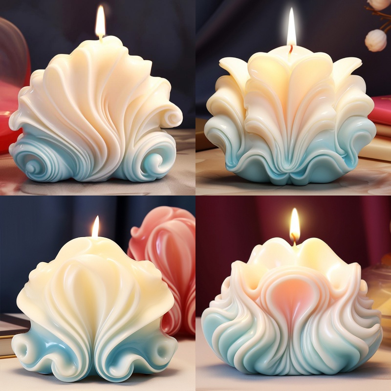 Resin Ocean Wave Mold - Moldes de Silicone para Velas em