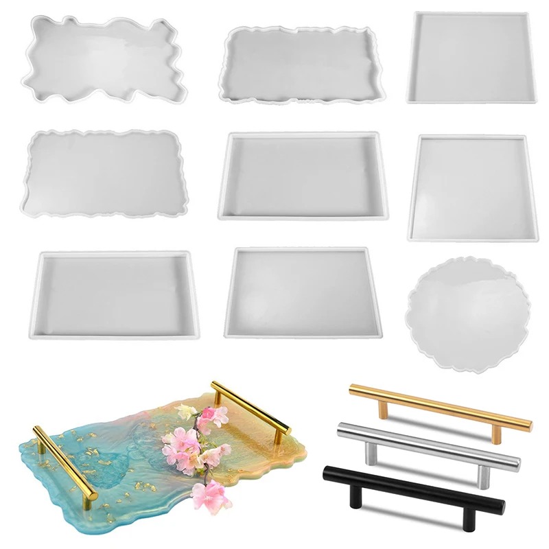 Silicone Mold Tray - Bandeja de resina epóxi molde de