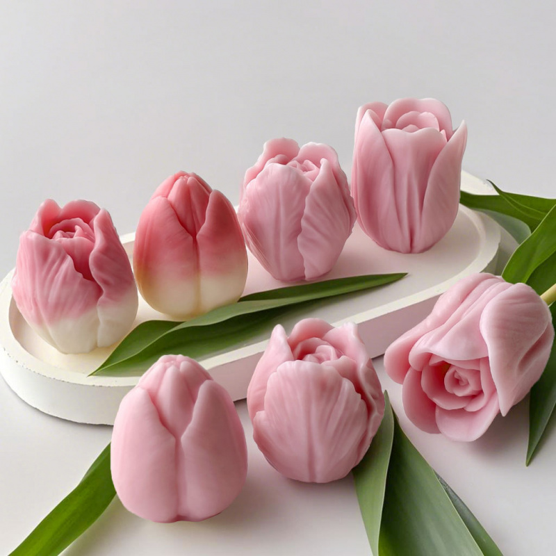 Resin Craft Ideas - Novo Molde de Silicone 3D Tulipa
