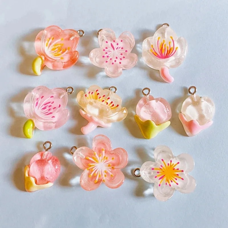 Flower Preservation Resin - 10 pçs transparente flor resina encantos