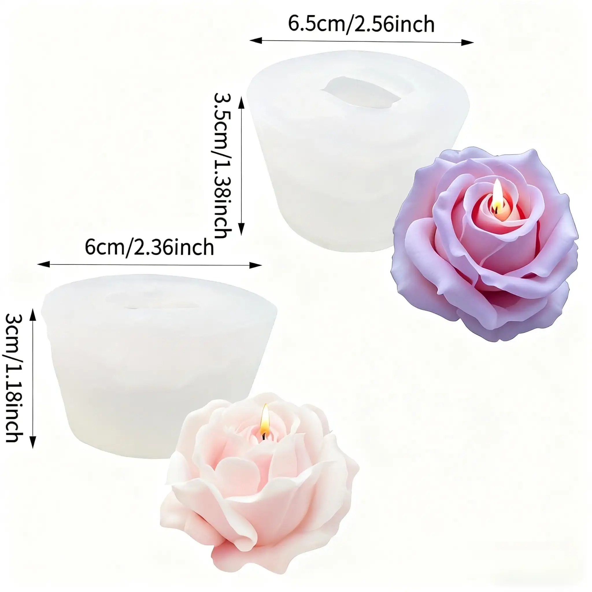 2 peças de moldes de velas de  - Resin Craft Ideas avaliação e preço