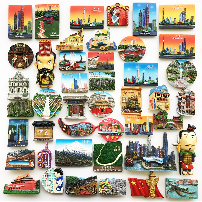 Cidade chinesa 3d ímãs de gela - Resin Craft Material avaliação e preço