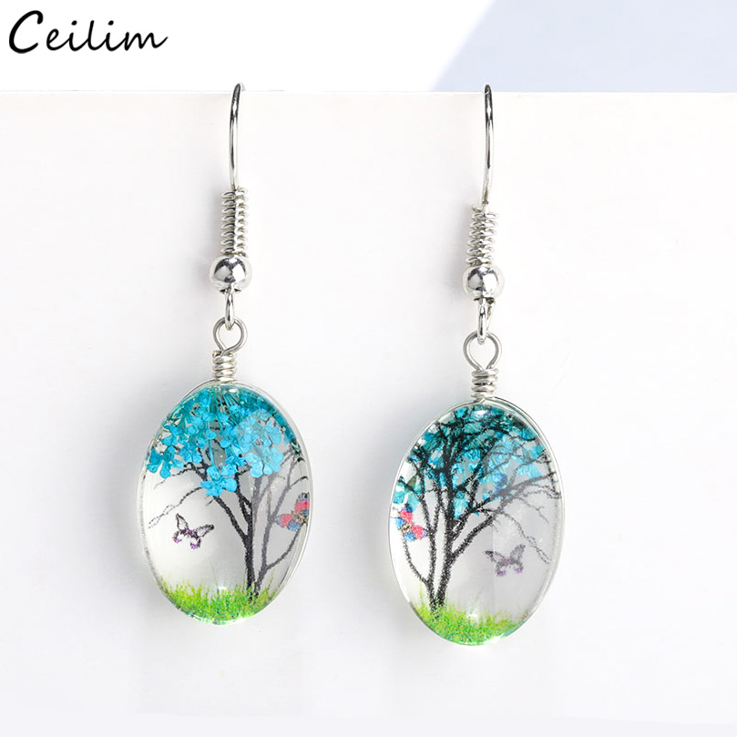Brinco Dangle de flores secas  - Dried Flower Bulk avaliação e preço