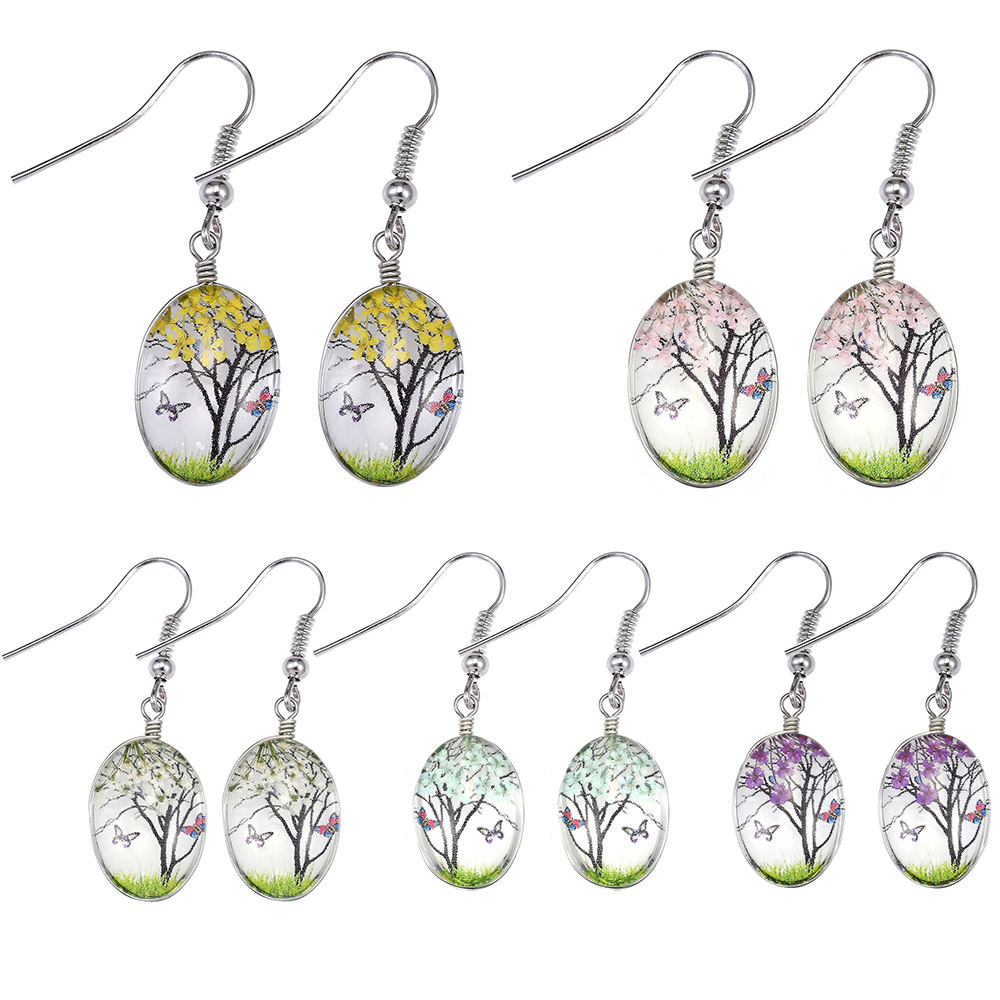 Brinco Dangle de flores secas  - Dried Flower Bulk avaliação e preço