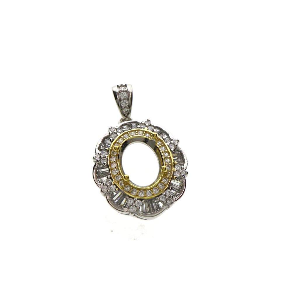 Moldura oval de vários tamanho - Bezels Set Pendant avaliação e preço