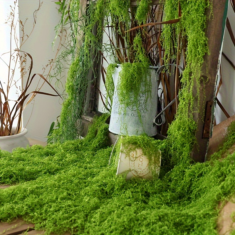 1 pacote de musgo artificial f - Terrarium Moss Art avaliação e preço