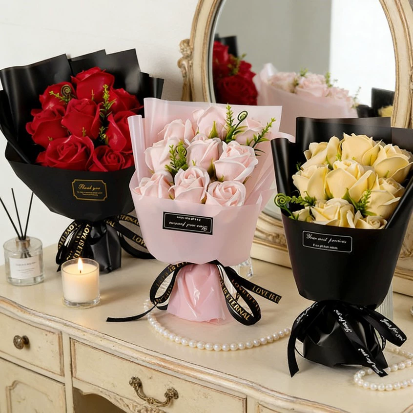 Buquê de Flores de Sabão com 9 - Dried Flower Bulk avaliação e preço