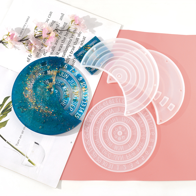 Novo estilo rotatable lua form - Resin Ocean Wave Mold avaliação e preço