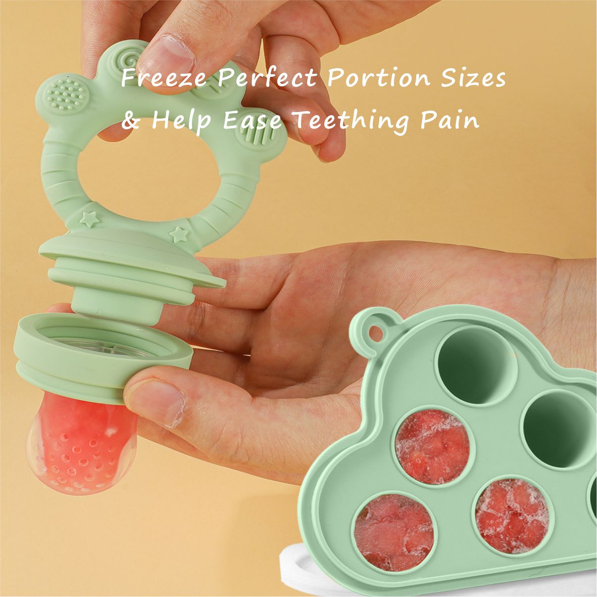 Alimentador de Frutas para Beb - Silicone Mold Tray avaliação e preço