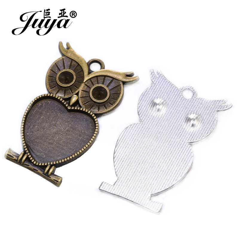 5 pçs/lote 25mm da Forma Do Co - Bezels Set Pendant avaliação e preço