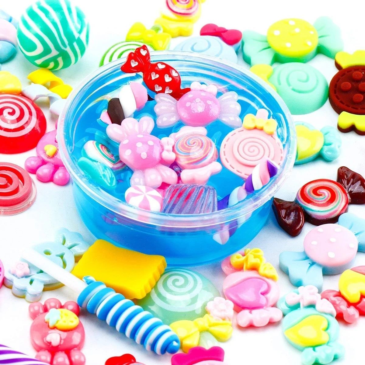 30 pçs aleatório doces slime e - Resin Craft Material avaliação e preço