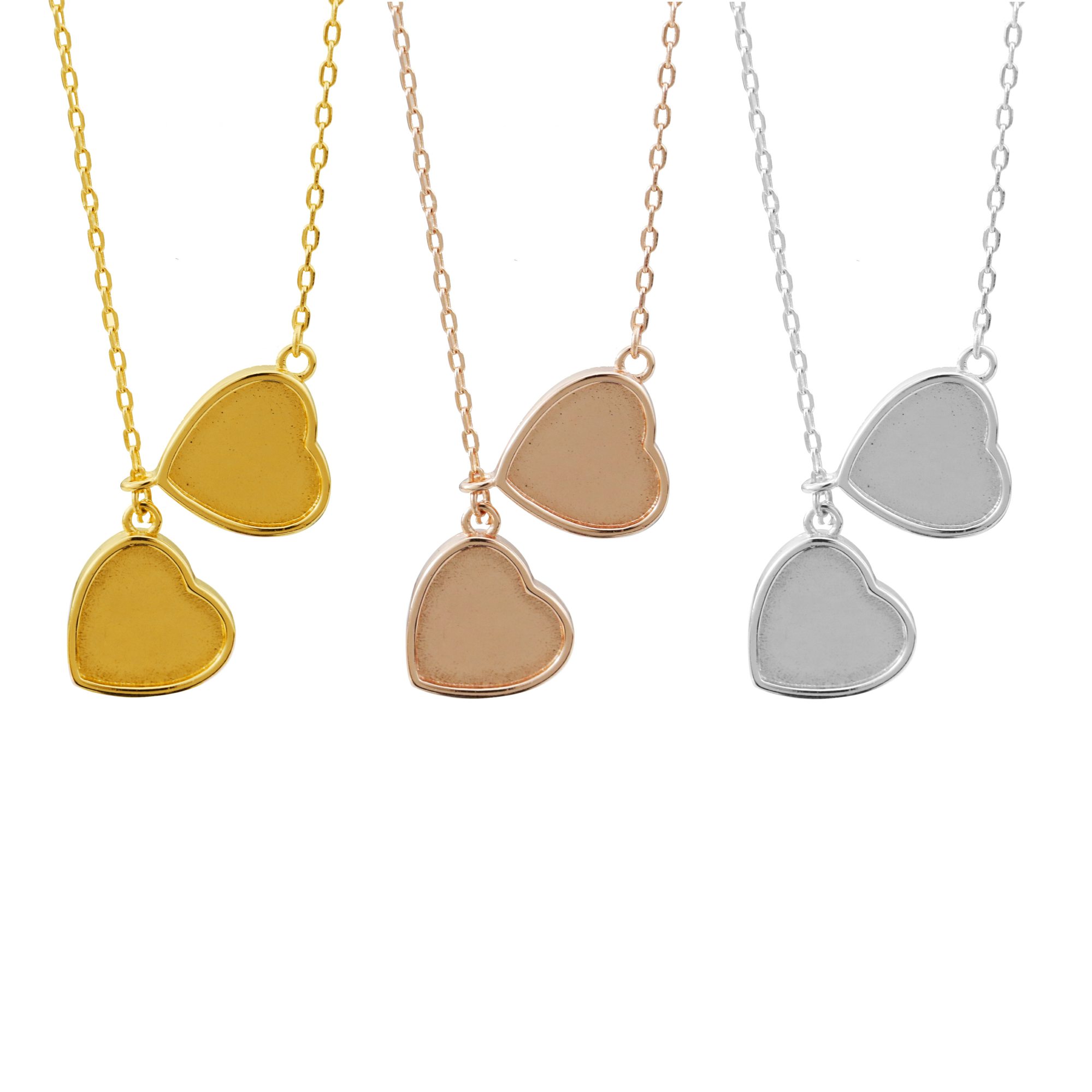 Pingente de Coração 10MM para  - Bezels Set Pendant avaliação e preço