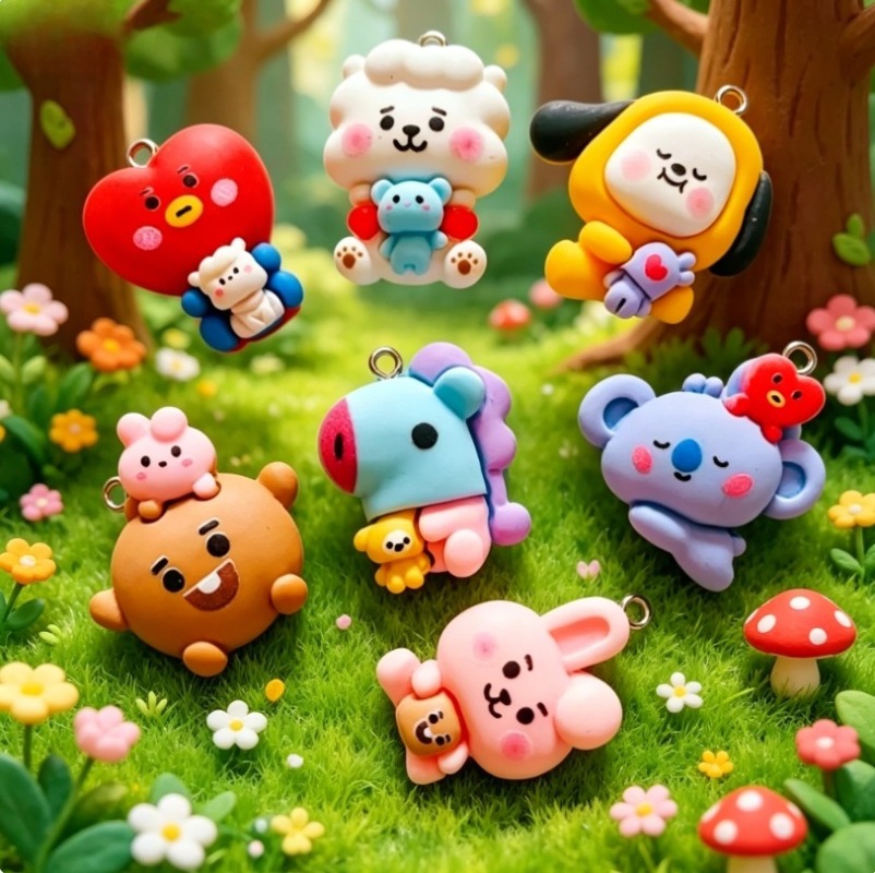 7 peças de pingentes de resina - Crafting Resin avaliação e preço