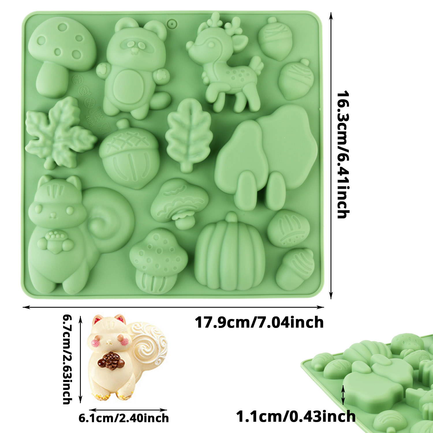 Forma de Silicone para Bolo em - Resin Craft Material avaliação e preço