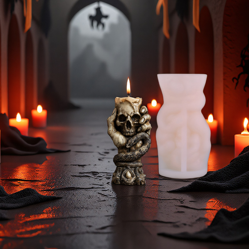 Halloween crânio aroma vela mo - Resin Craft Workshop avaliação e preço