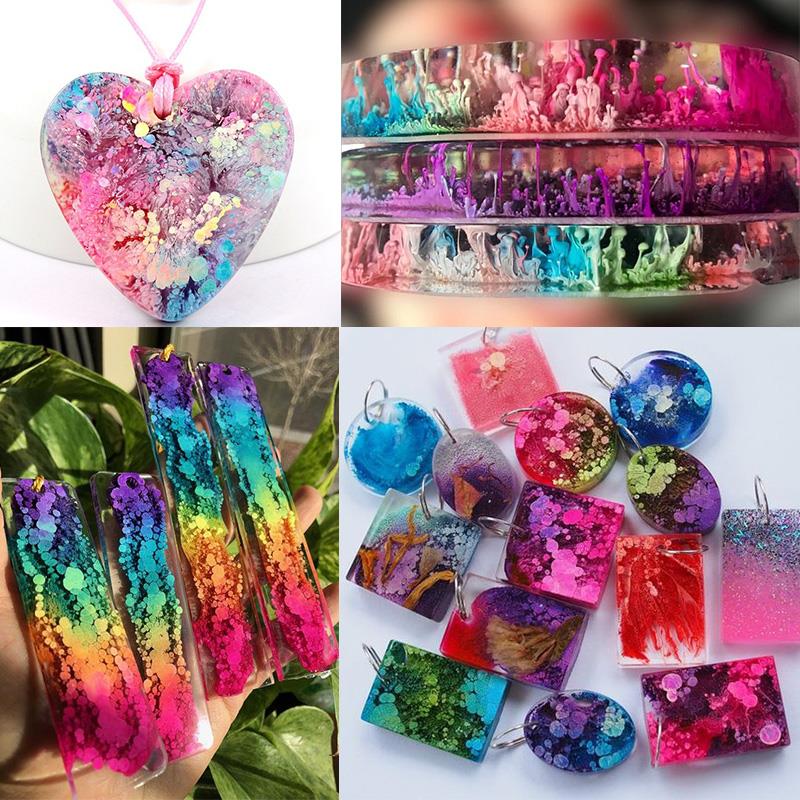 24 cores 10ml tinta de arte ál - Resin Dye Alcohol avaliação e preço
