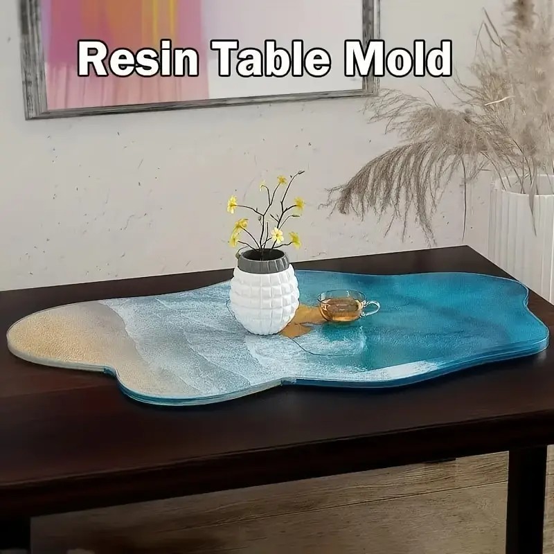 Molde de silicone grande de 61 - Resin Ocean Wave Mold avaliação e preço