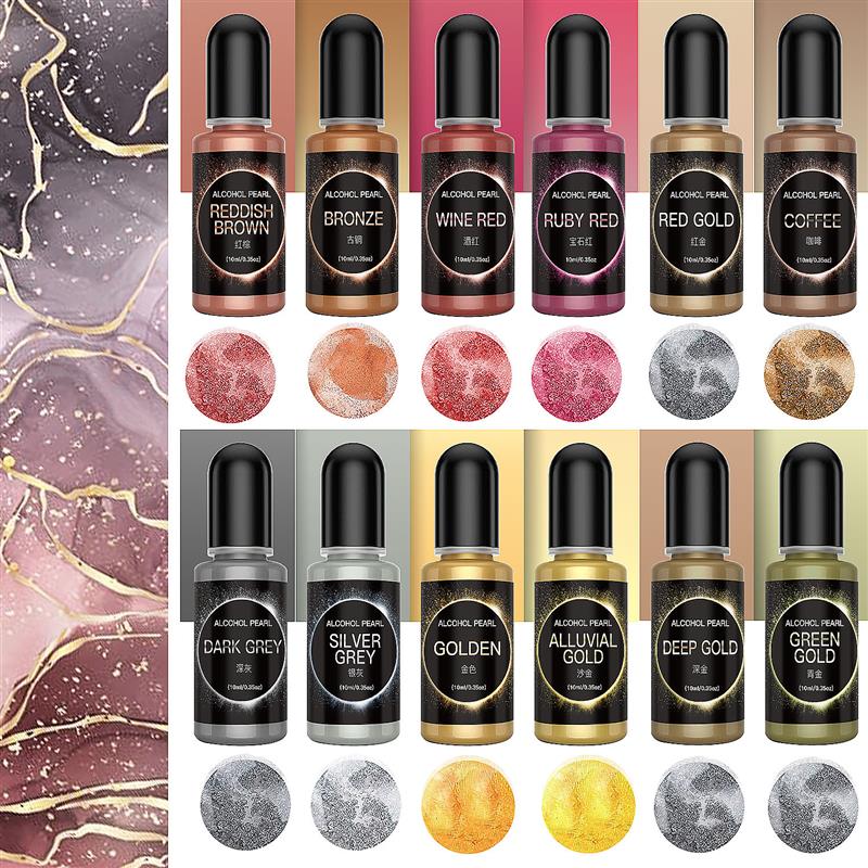 10ml resina epóxi pigmento líq - Resin Dye Alcohol avaliação e preço