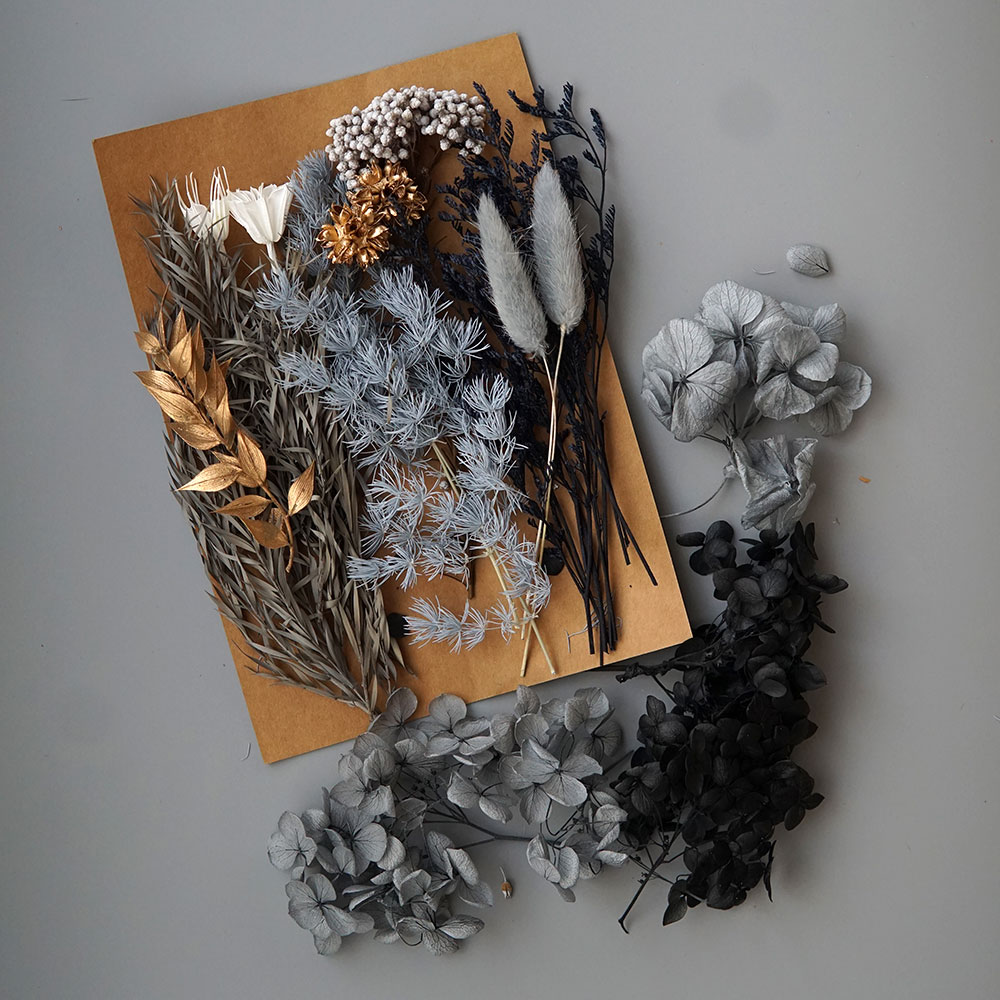 1 pacote de plantas artificiai - Flower Preservation Resin avaliação e preço