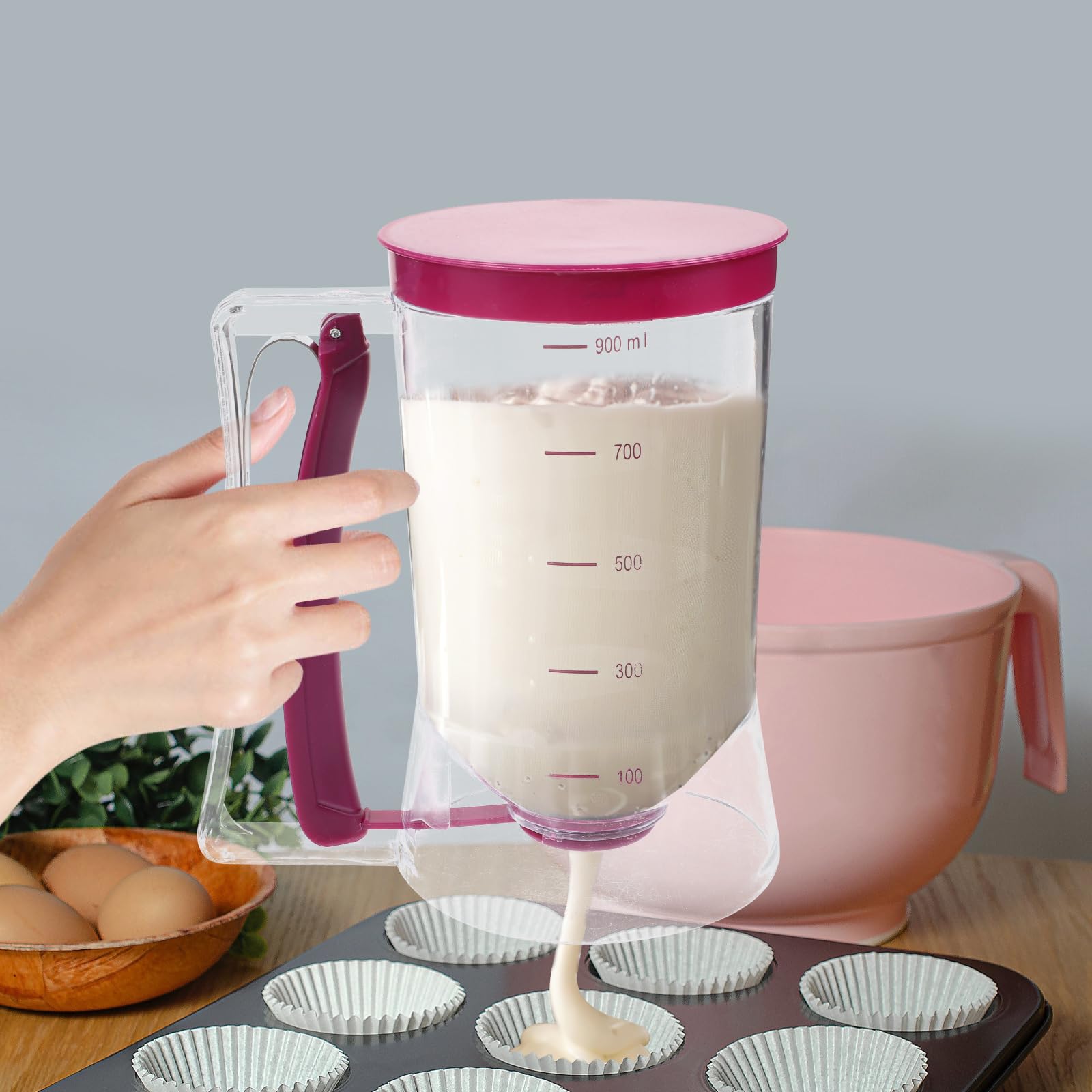 900ml dispensador de massa cup - Mixing Cup Silicone avaliação e preço