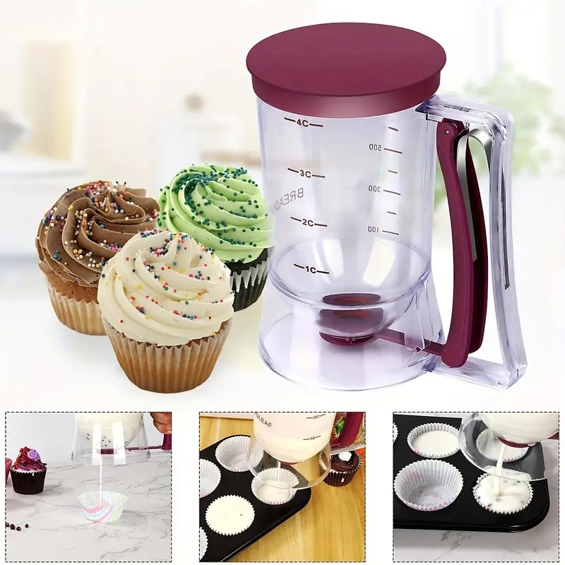 900ml dispensador de massa cup - Mixing Cup Silicone avaliação e preço