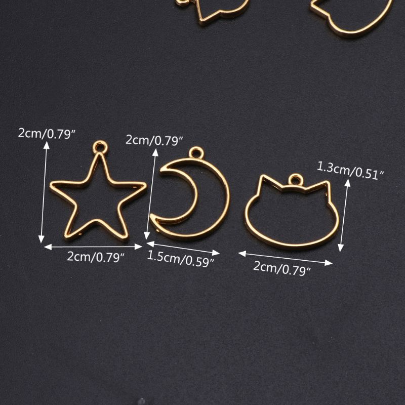Mini Geométrica Frame Pingente - Bezels Set Pendant avaliação e preço