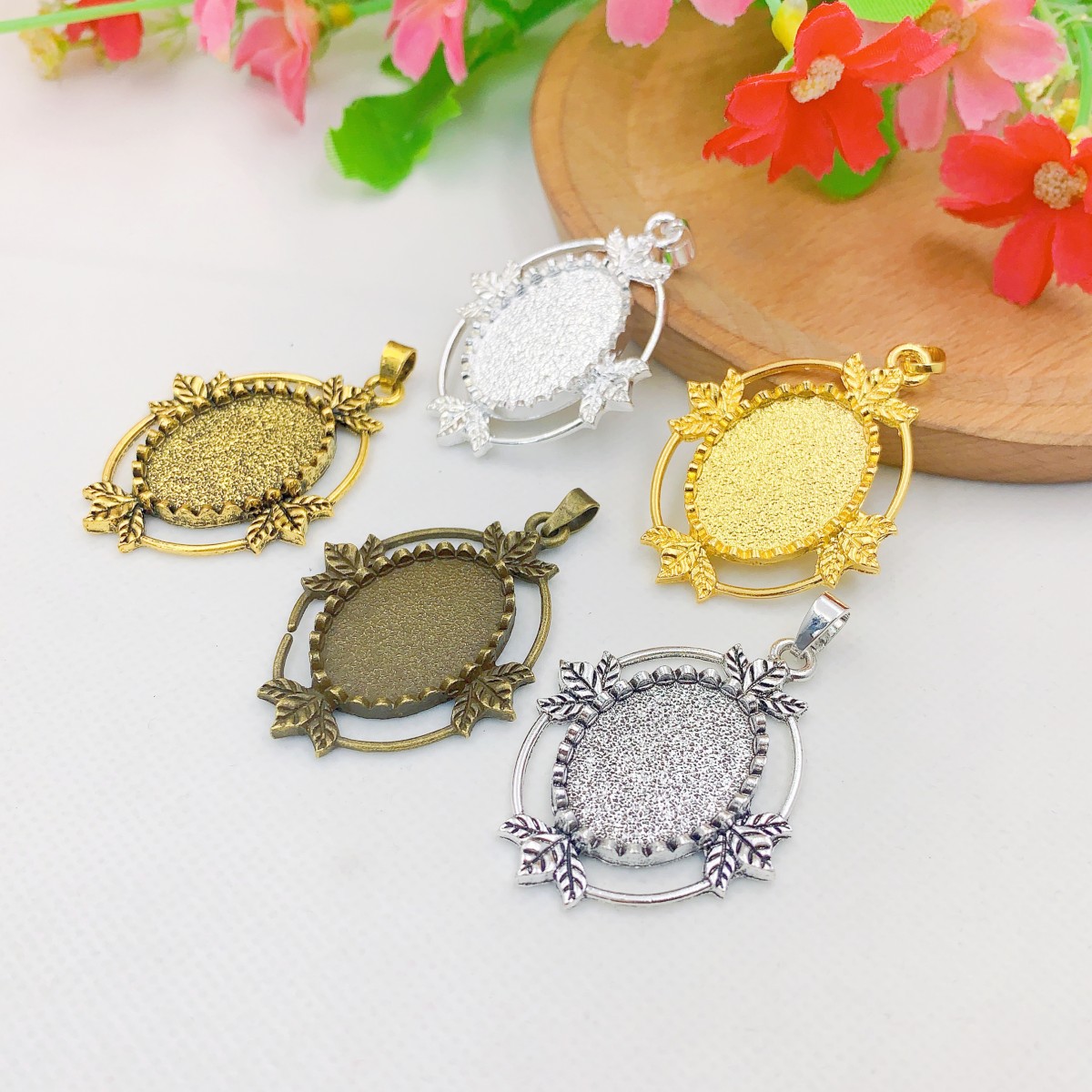 Onebeading ajuste 18x25mm cabo - Bezels Set Pendant avaliação e preço