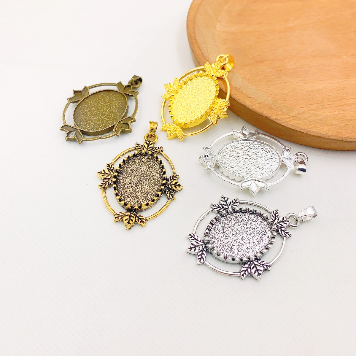 Onebeading ajuste 18x25mm cabo - Bezels Set Pendant avaliação e preço