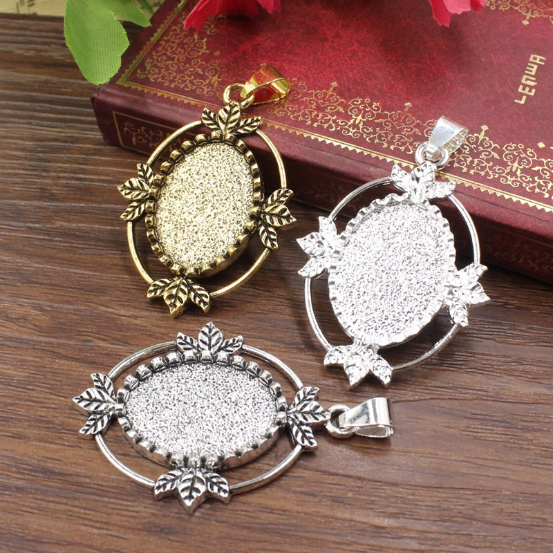 Onebeading ajuste 18x25mm cabo - Bezels Set Pendant avaliação e preço